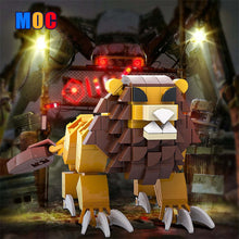 (Gobricks version) 214PCS MOC Indigo park——the enchanted lion