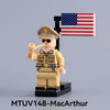 MTUV146-MTUV149 World War II History American Military Figure President General Minifigures