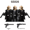 GG026 Special Ops Agent in Black minifigures