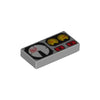 PARTS 3069 1x2 Smooth Printed Dashboard with Speedometer 5PCS