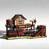 3885pcs 36001 WESTERN TRAIN STATION