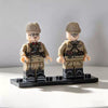 AP11-14 World War II war correspondents and soldiers minifigures