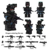 YZ00116B- YZ00127B Operation Delta Force (with black weapon fragments) - Military Special Forces Minifigures