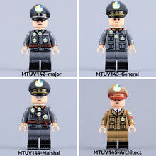 MTUV142-MTUV145 German Field Marshal General in World War II minifigures