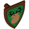 PARTS 3846 Crown Lion Wolf Head  Falcon Elk Crusader Shield 5PCS