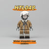 HTL047-048 World War II winter sheepskin coat soldiers Minifigures