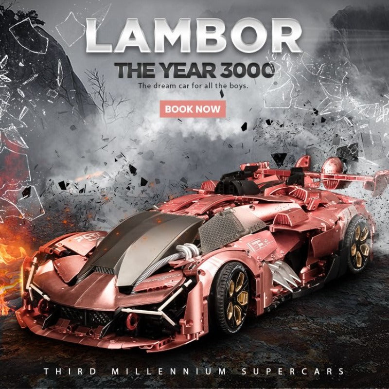 3466pcs Lamborghini Terzo Millennio 1:8 – Joy Bricks