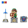 1012pcs Zelda（8-Bit Link、Master Sword、Hylian Shield）