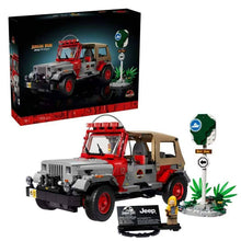 1924pcs Jurassic Park Jeep Wrangler