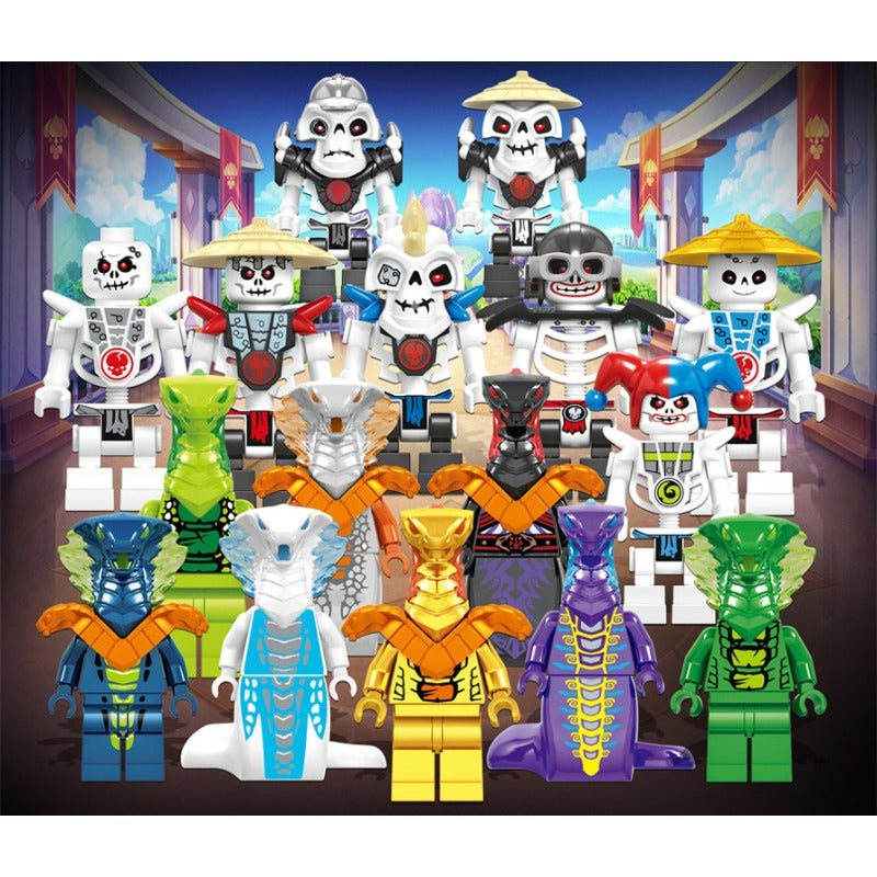16pcs 61038 Phantom Ninja Wars Snake Monsters Minifigures – Joy Bricks