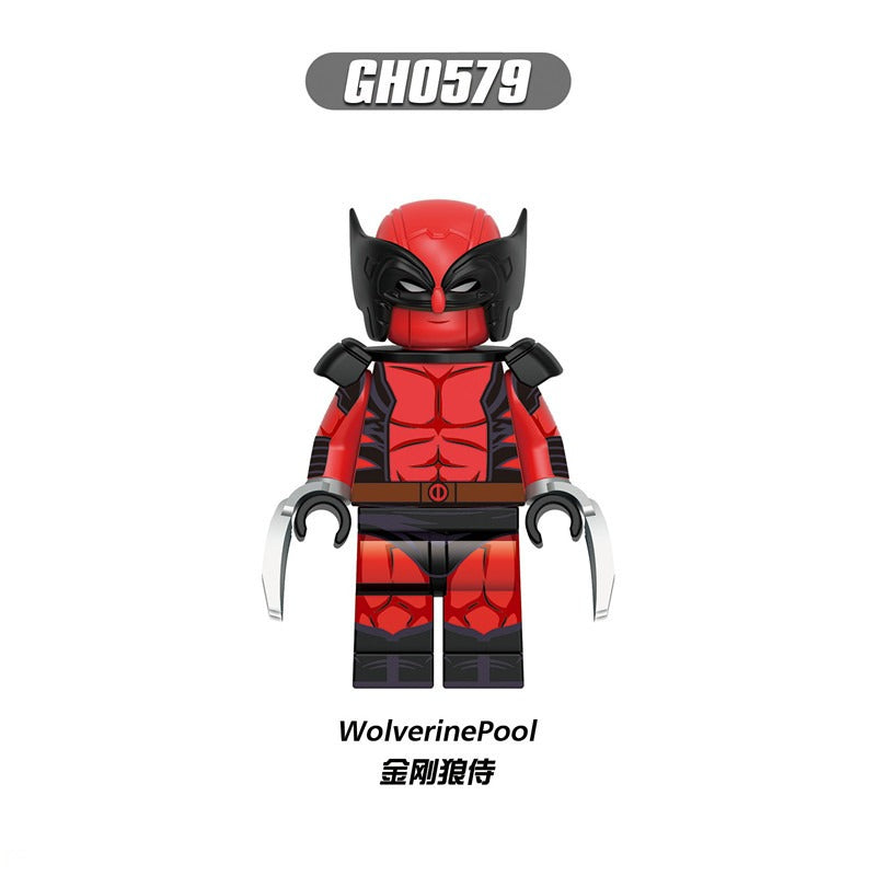G0173 Super heroes series Deadpool & Wolverine minifigures