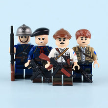 MTZ051-MTZ054 World War II French military personnel Minifigures