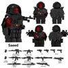 YZ00140B-00148B Operation Delta Force (with black weapon fragments) - Military Special Forces Minifigures