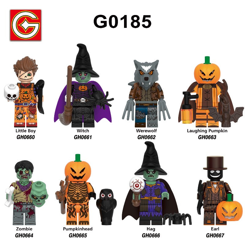 G0185 Halloween Witch Pumpkin Demon Zombie Minifigures – Joy Bricks