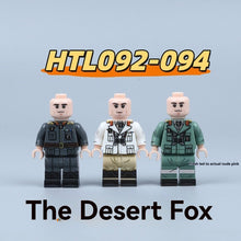 HTL092-094 World War II Desert Fox Soldier Minifigures