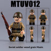 MTUV011-14 Soviet military soldiers Minifigures