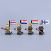 MTUV123-MTUV126 World War II foreign legion soldiers Minifigures