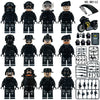 M8162 Russian Special Police Motorcycle Parachute Police Dog Minifigures
