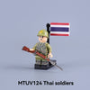 MTUV123-MTUV126 World War II foreign legion soldiers Minifigures