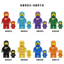 6B003-6B010 Colorful astronaut Minifigures