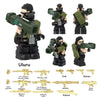 YZ00116C-00127C Operation Delta Force (with gold weapon fragments) - Military Special Forces Minifigures