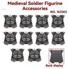 10pcs N2001-N2006  Medieval Soldier Minifigure Accessories