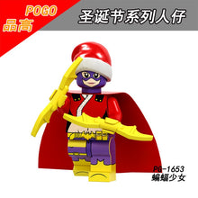 PG8189 Christmas Series Assembly Building Blocks Bat Girl Panther Marvel Captain Falcon Robin Minifigures