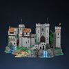 (Gobricks version) 8812PCS MOC-198048 Lion Knight's Castle (BASE UPGRADE) - OPEN CASTLE DESIGN