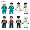 M8001 M8039 M8074 M8115 Professional Doctor Minifigures
