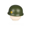 WWII US Army Officer Soldier Minifigure Helmet Weapon 5PCS