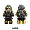 GG015 Military Series Red Wolf Minifigures Triangle Special Forces SWAT Team