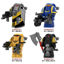 DXMH741-744 Warhammer MK3 Armor Extreme Warrior Minifigures