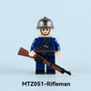 MTZ051-MTZ054 World War II French military personnel Minifigures