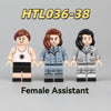 HTL036-038 Female assistants during World War II Minifigures