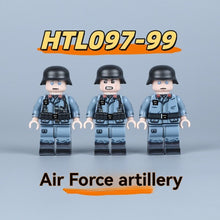 HTL097-099 World War II Air Force Artillery minifigures