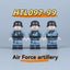 HTL097-099 World War II Air Force Artillery minifigures