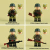 MTZ063-MTZ066 World War II Military Anti-Japanese War Soldier Infantry minifigures
