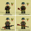 MTZ063-MTZ066 World War II Military Anti-Japanese War Soldier Infantry minifigures
