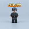 HTL100-104 World War II Defense Artillery Soldier Minifigures