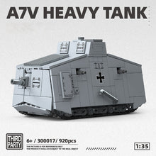 920pcs QUANGUAN 300017 A7V HEAVY TANK