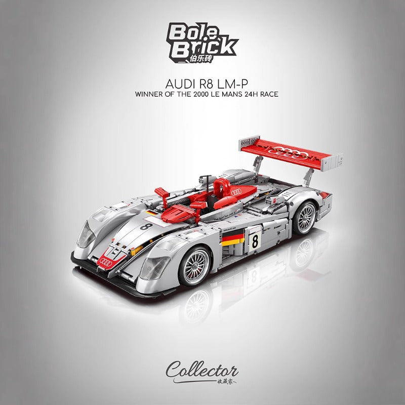 2426 pcs YC-23044 Audi R8 LMP 2000 1:10 – Joy Bricks