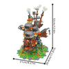 (Gobricks version) 1243pcs MOC Howl's Moving Castle