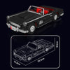 1430PCS MouldKing 10278 Vintage American Convertible
