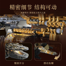1979pcs HUIYOYOYI H1002 Steampunk Series – Vintage Steam Whale Ship