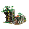 NEW MOC European Medieval Street View Lion Knights black Falcon's Forest Men's DIY ideas child Toy Gift building block MOC-10305