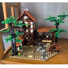 NEW MOC European Medieval Street View Lion Knights black Falcon's Forest Men's DIY ideas child Toy Gift building block MOC-10305