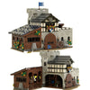 NEW MOC European Medieval Street View Lion Knights black Falcon's Forest Men's DIY ideas child Toy Gift building block MOC-10305