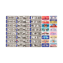 MOC city building blocks car model license plate logo