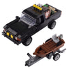MOC City Life Minifigures Police Car Engineering Vehicle Tricycle Snowplow Truck