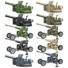 World War II Soldier Military Anti-aircraft Gun Mech Cannon